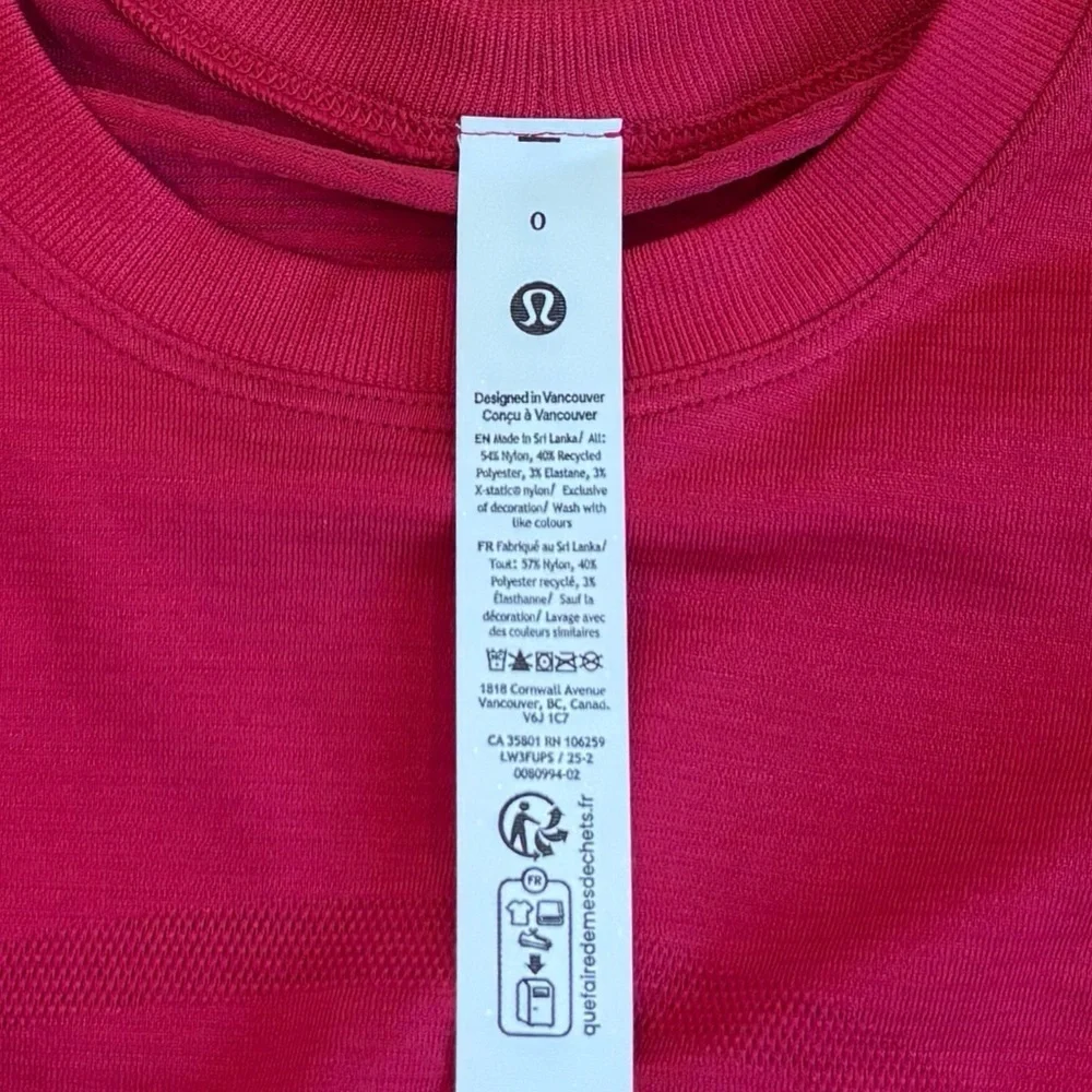 NWT Lululemon Swiftly Relaxed Long Sleeve Shirt Size 0 In Pink Dragonfruit